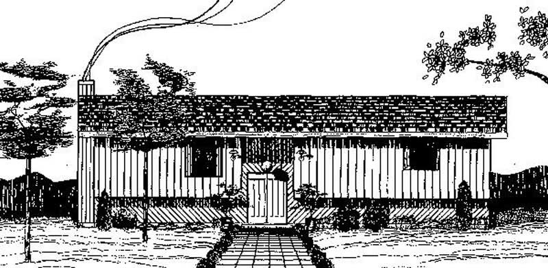 Front view of Traditional home (ThePlanCollection: House Plan #145-1570)