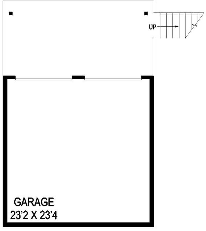 Floor Plan Garage of Contemporary Plan #145-1599