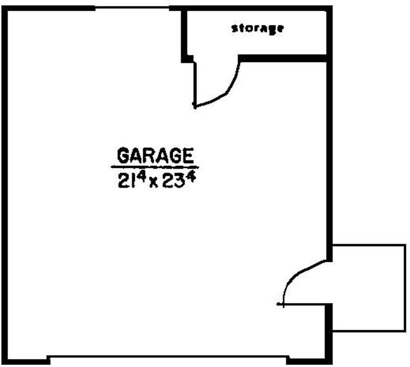 Floor Plan Garage of Contemporary Plan #145-1605