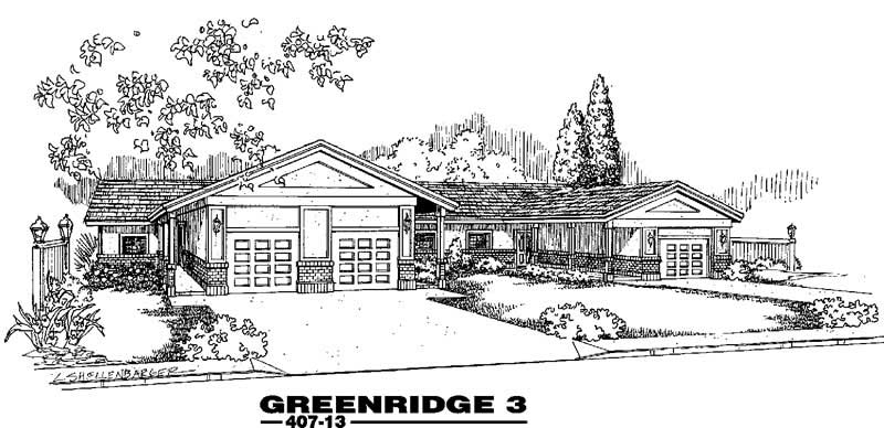 Front view of Duplex/Multi-Family home (ThePlanCollection: House Plan #145-1611)