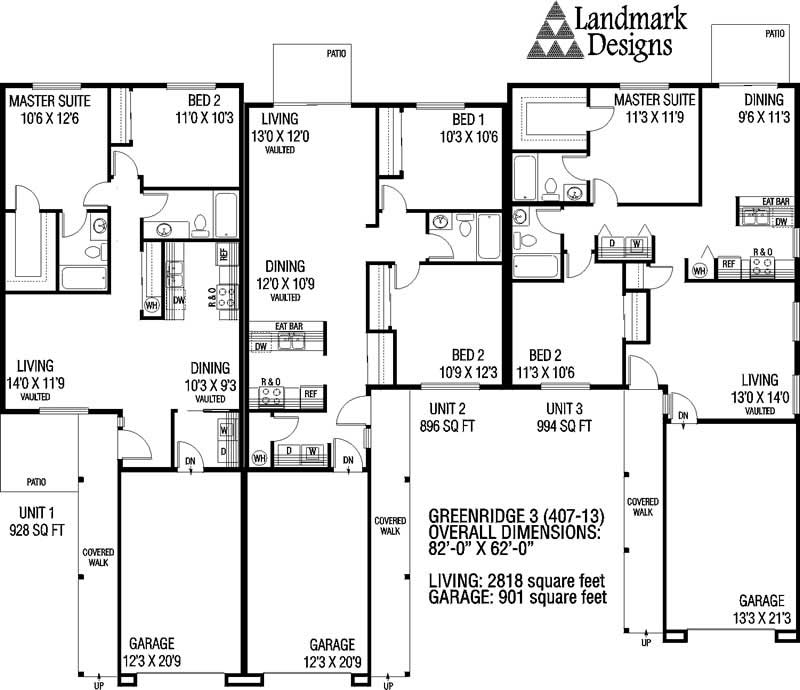 Floor Plan First Story of Plan #145-1611