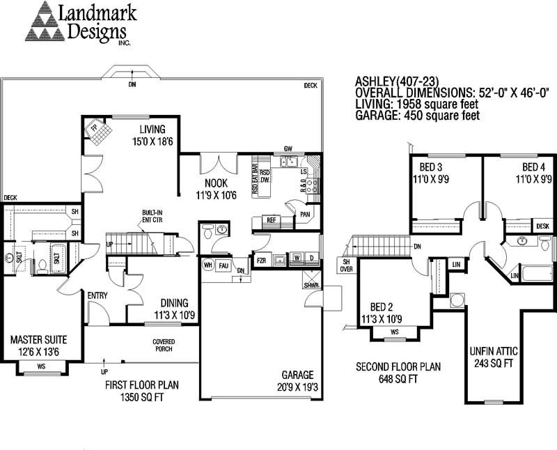 Floor Plan First Story of Farmhouse Plan #145-1617