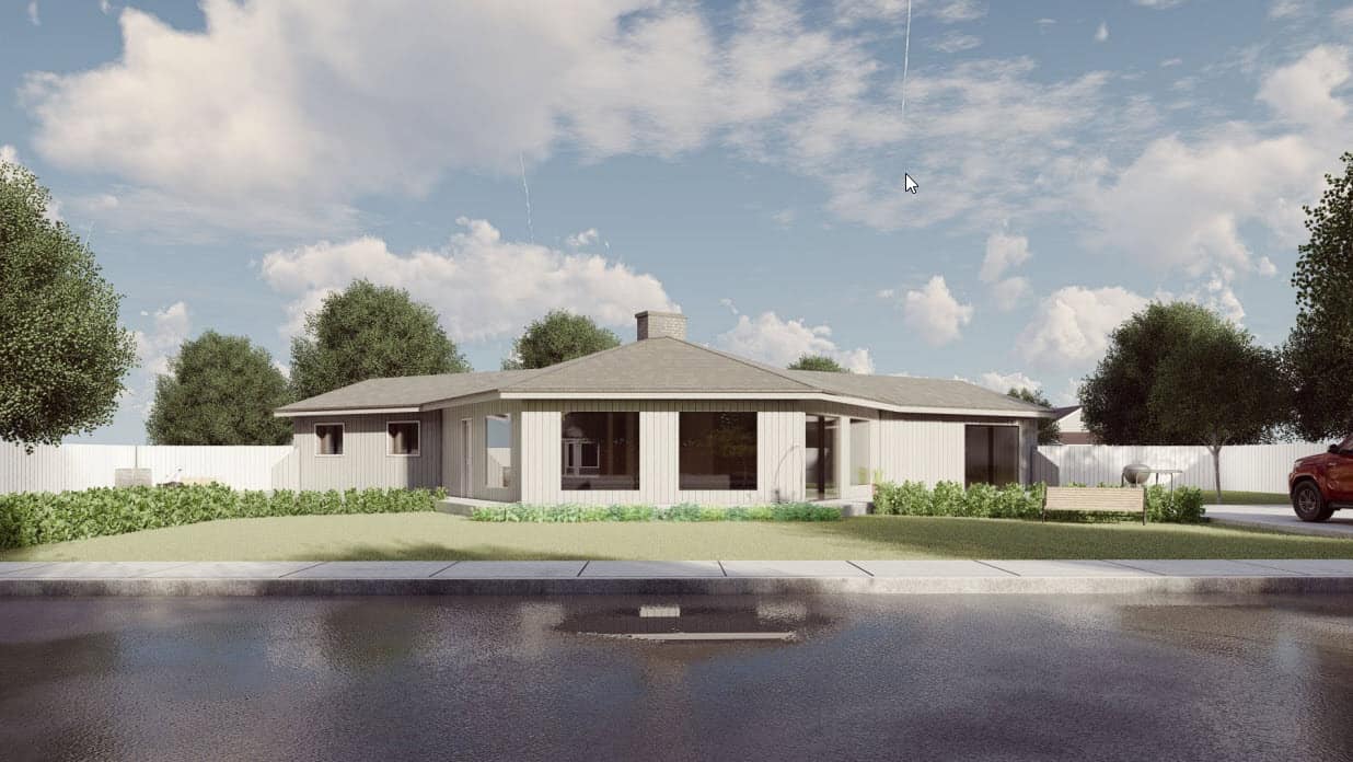 Home Plan Front Elevation of this 2-Bedroom,1879 Sq Ft Plan -145-1701
