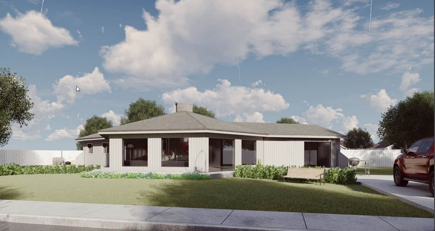 Home Plan Front Elevation of this 2-Bedroom,1879 Sq Ft Plan -145-1701