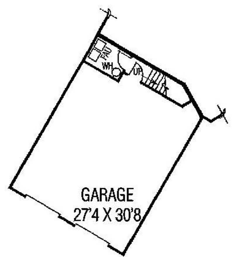 Floor Plan Garage of Ranch Plan #145-1703