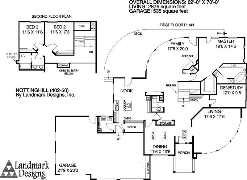 Floor Plan First Story of Contemporary Plan #145-1748