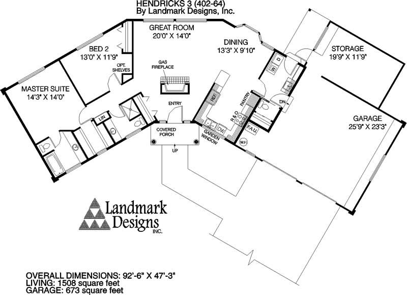 Floor Plan First Story of Plan #145-1753