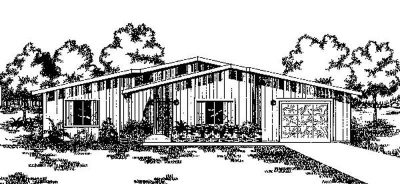 Front view of Small House Plans home (ThePlanCollection: House Plan #145-1786)