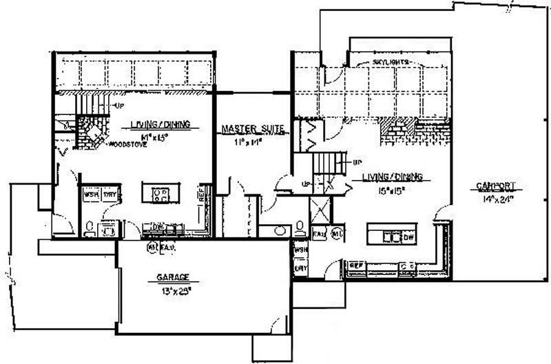 Floor Plan First Story of Multi-Unit Plan #145-1850