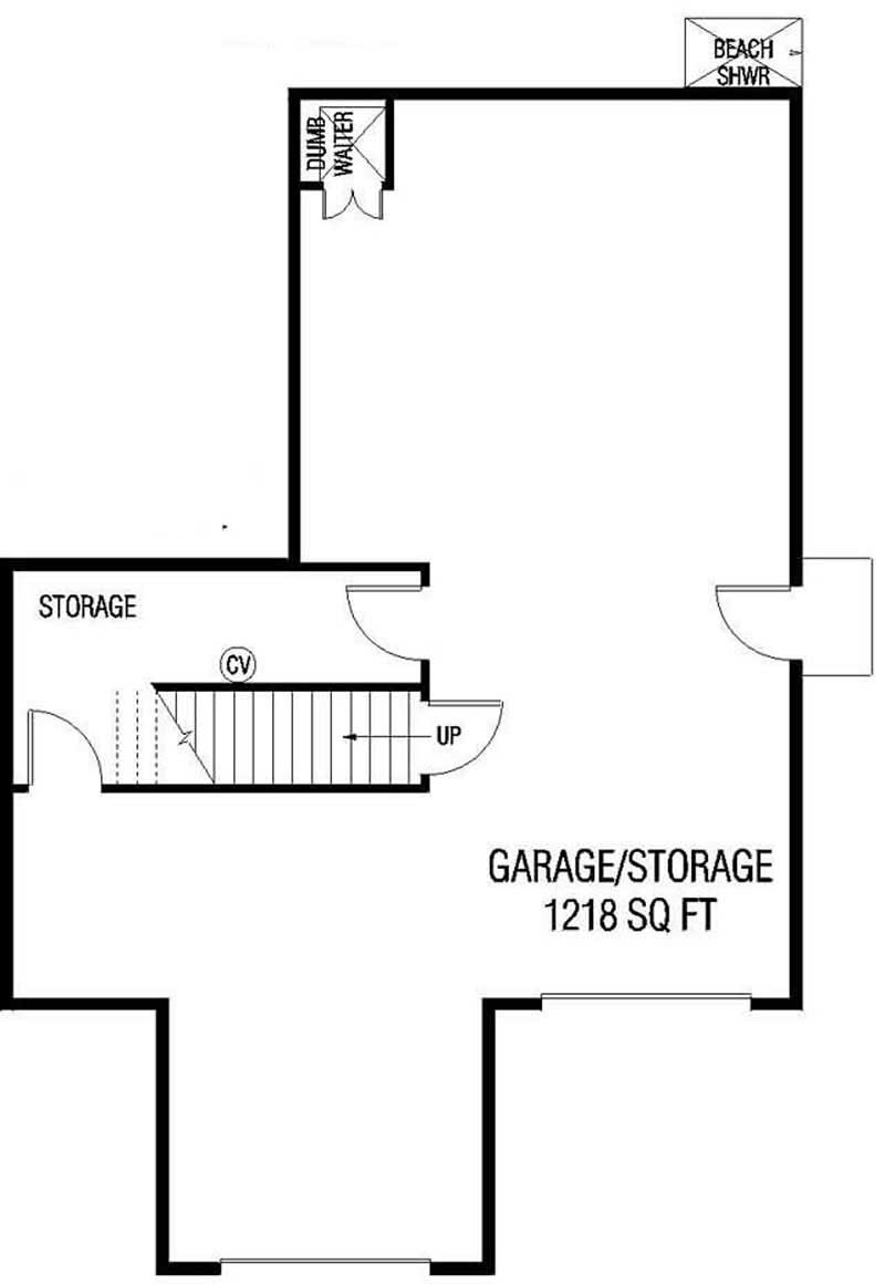 Floor Plan Bonus Room of Plan #145-1952