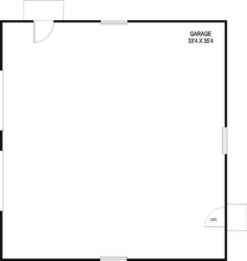Floor Plan Garage of Garage Plan #145-1976