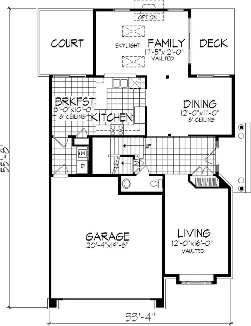 Floor Plan First Story of Country Plan #146-1339
