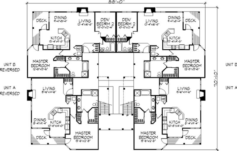 Floor Plan First Story of Plan #146-1458