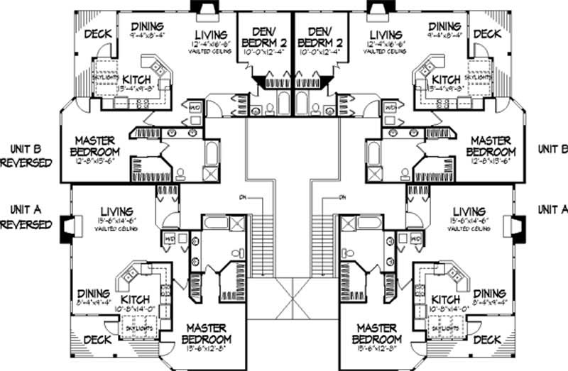 Floor Plan Second Story of Plan #146-1458
