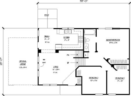 Floor Plan First Story of Country Plan #146-1602