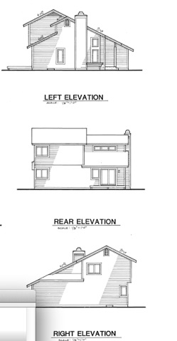 Home Plan Rear Elevation of this 3-Bedroom,1246 Sq Ft Plan -146-1779