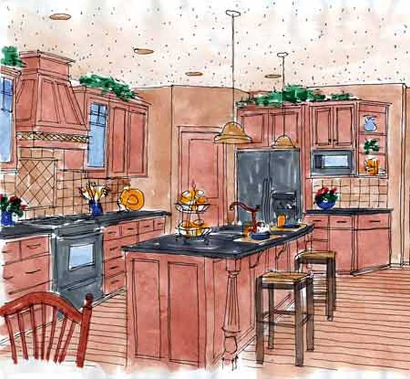 Kitchen of this 4-Bedroom, 2716 Sq Ft Plan - 146-1888