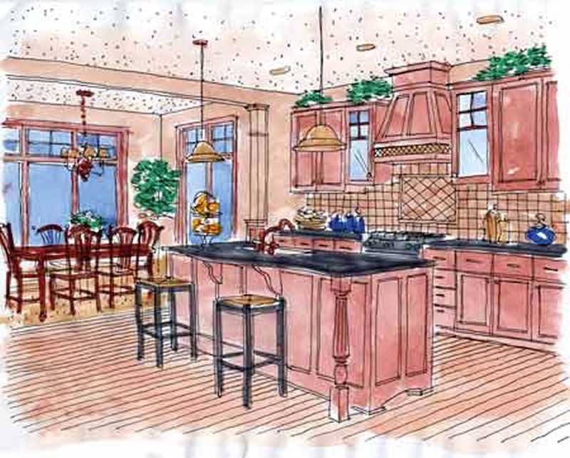 Kitchen of this 4-Bedroom, 2716 Sq Ft Plan - 146-1888