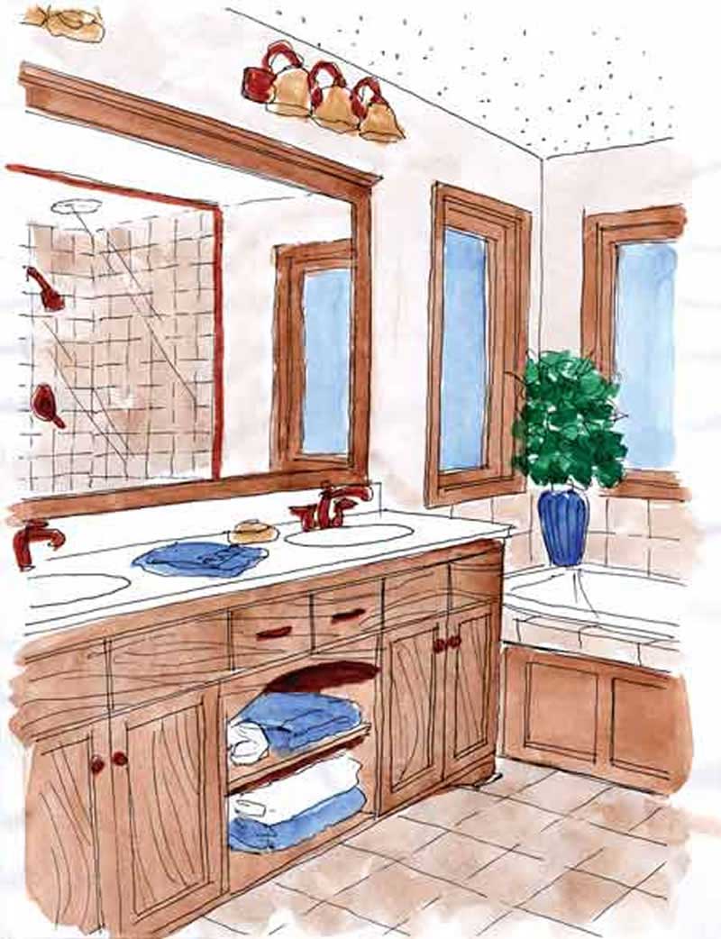 Master Bedroom of this 4-Bedroom, 2716 Sq Ft Plan - 146-1888