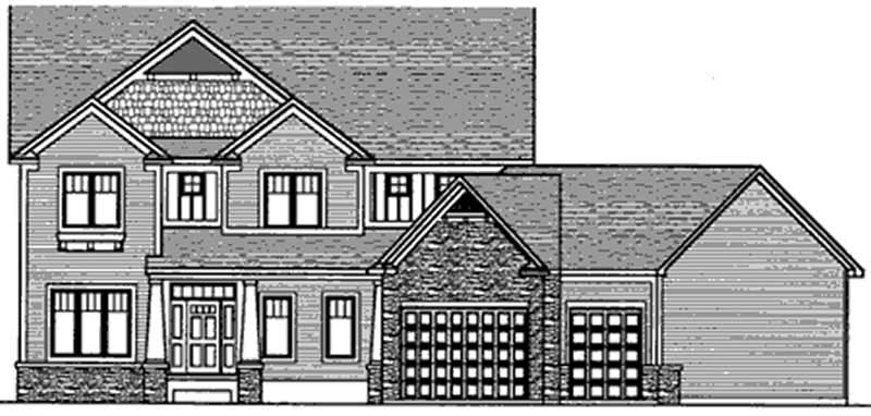 Home Plan Front Elevation of this 5-Bedroom,3242 Sq Ft Plan -146-1889