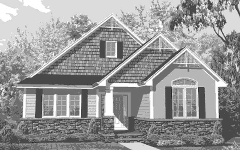 Home Plan Front Elevation of this 3-Bedroom,1800 Sq Ft Plan -146-1899