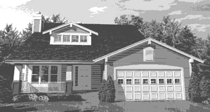 Home Plan Front Elevation of this 3-Bedroom,2102 Sq Ft Plan -146-1989