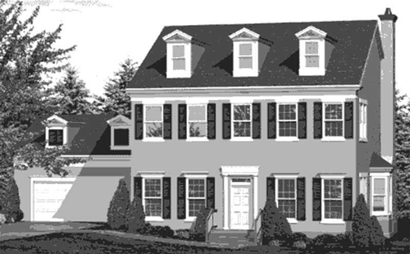 Home Plan Front Elevation of this 3-Bedroom,2526 Sq Ft Plan -146-1990