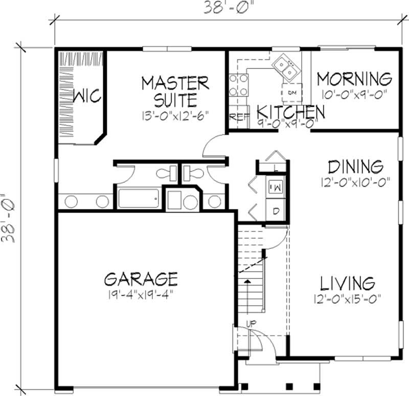 Floor Plan First Story of Plan #146-2013