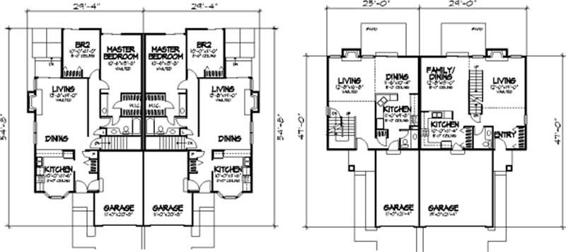 Floor Plan First Story of Modern Plan #146-2119