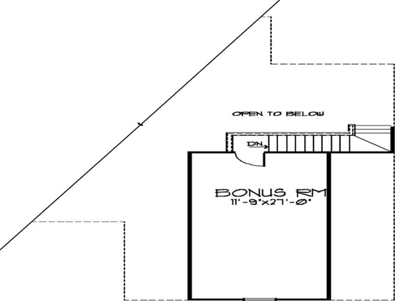 Floor Plan Second Story of Country Plan #146-2129