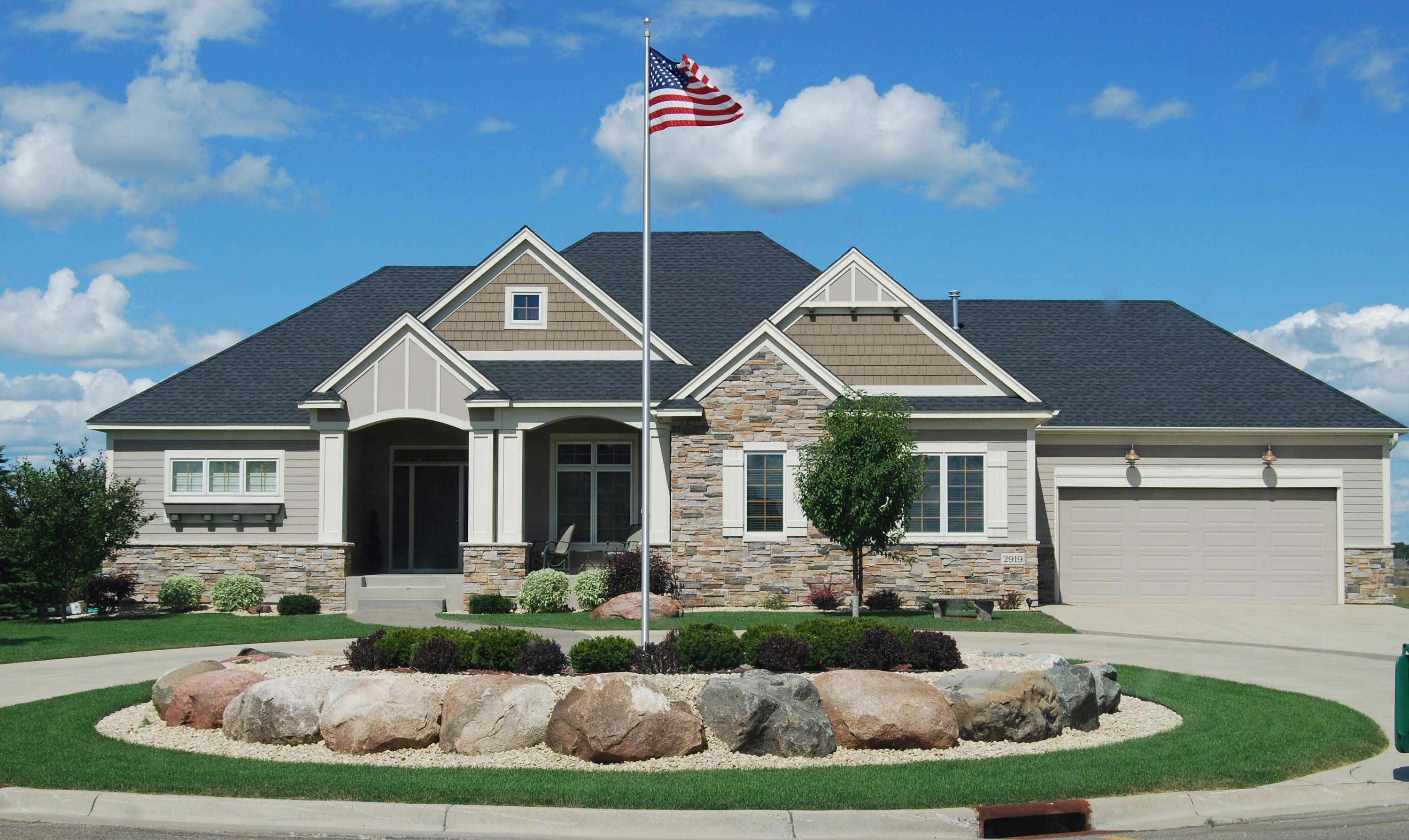 Front view of Country home (ThePlanCollection: House Plan #146-2143)