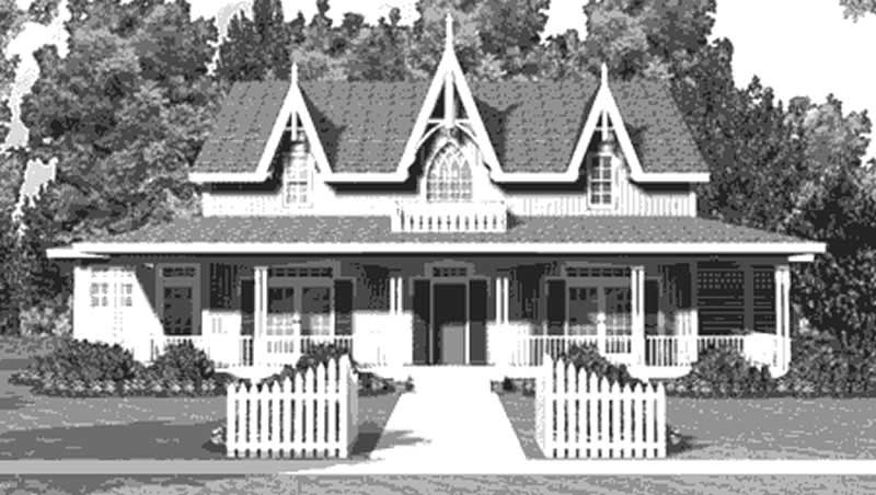 Home Plan Front Elevation of this 3-Bedroom,2820 Sq Ft Plan -146-2234
