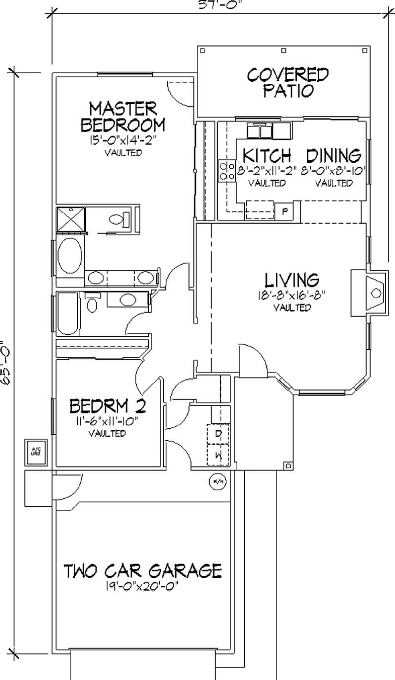 Floor Plan First Story of Florida Style Plan #146-2326
