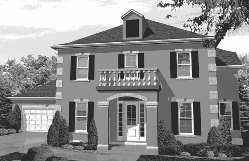 Home Plan Front Elevation of this 3-Bedroom,2701 Sq Ft Plan -146-2415