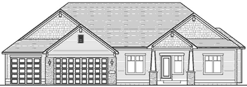 Home Plan Front Elevation of this 1-Bedroom,1786 Sq Ft Plan -146-2419