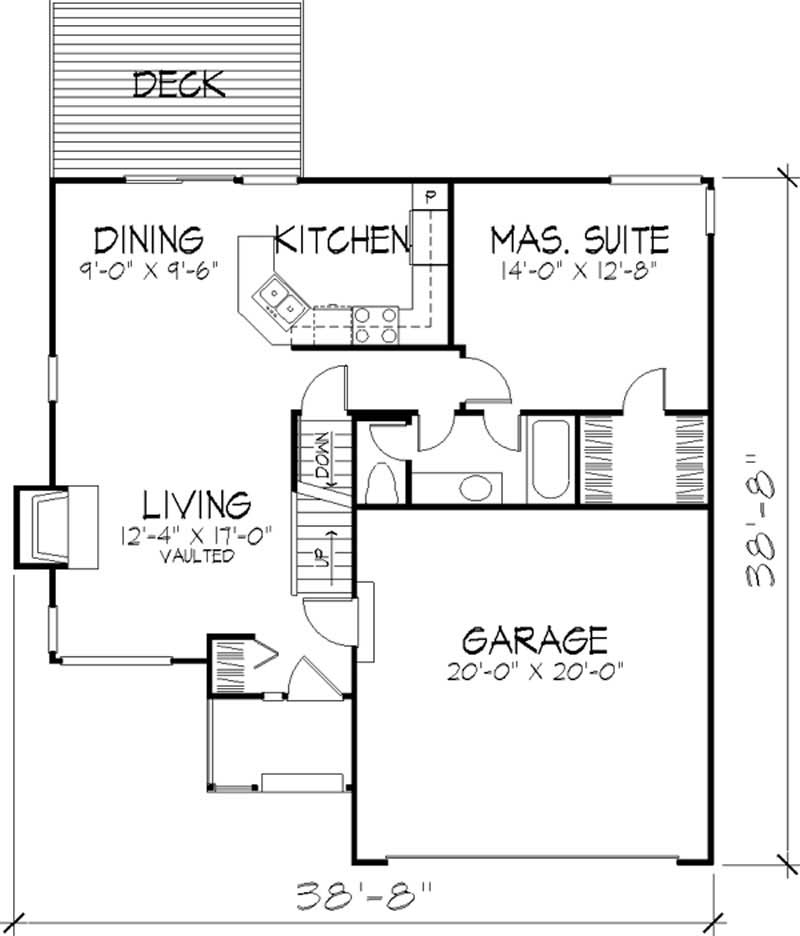 Floor Plan First Story of Country Plan #146-2686