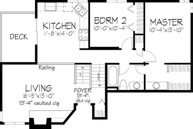 Floor Plan First Story of Country Plan #146-2698
