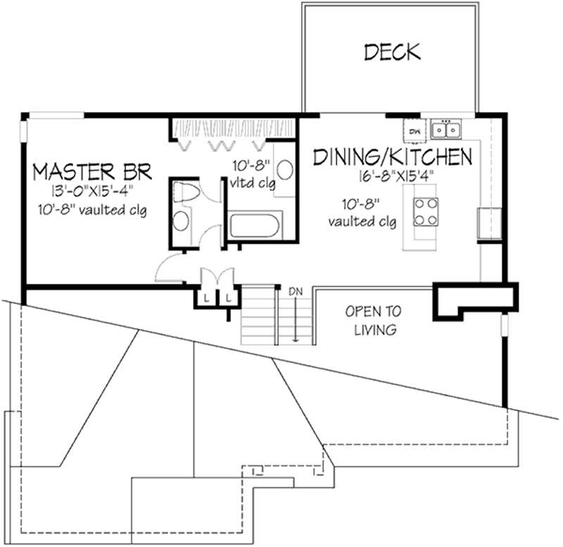 Floor Plan First Story of Country Plan #146-2726