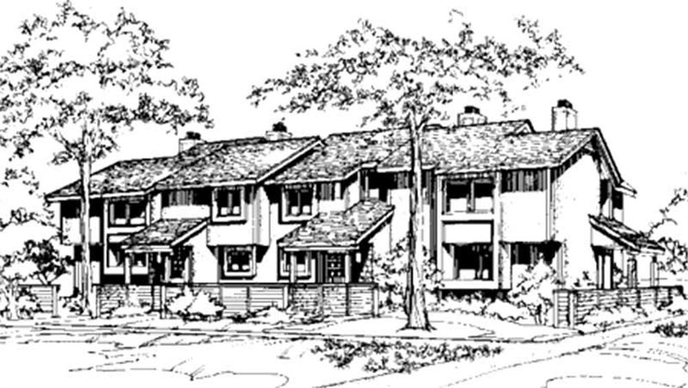 Rear View of this 7-Bedroom, 3048 Sq Ft Plan - 146-2745