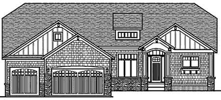 Home Plan Front Elevation of this 3-Bedroom,2109 Sq Ft Plan -146-2784