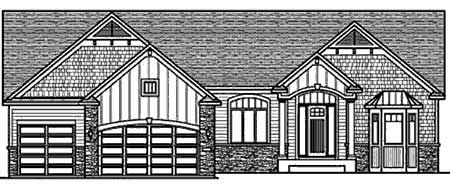 Home Plan Front Elevation of this 3-Bedroom,2030 Sq Ft Plan -146-2812