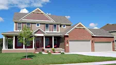 Front view of Country home (ThePlanCollection: House Plan #146-2817)