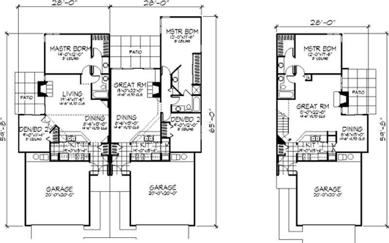Floor Plan First Story of Cape Cod Plan #146-2909