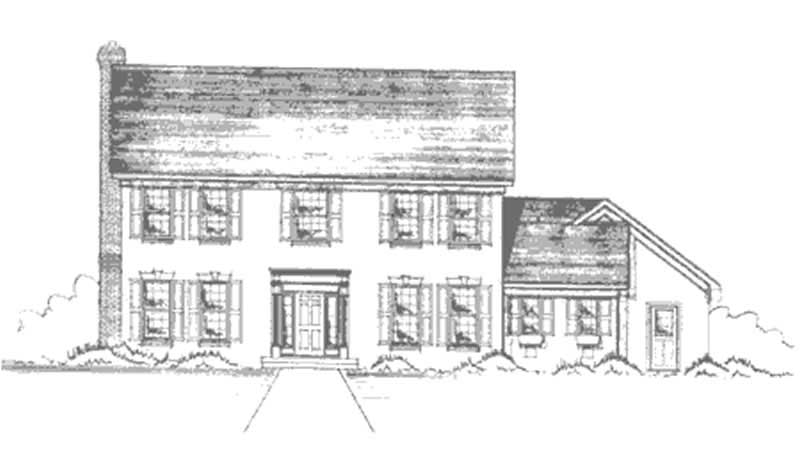 Home Plan Front Elevation of this 4-Bedroom,2376 Sq Ft Plan -146-2920