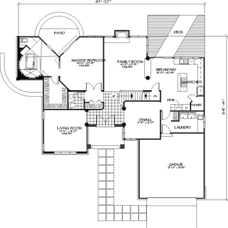 Floor Plan First Story of Cape Cod Plan #146-2978