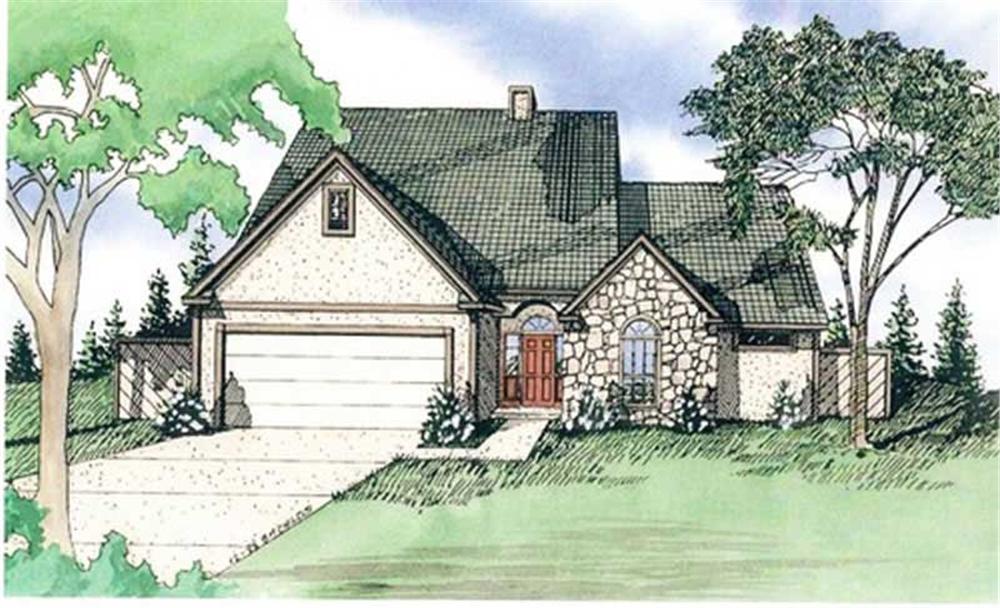 Front View of this 3-Bedroom, 1750 Sq Ft Plan - 147-1011