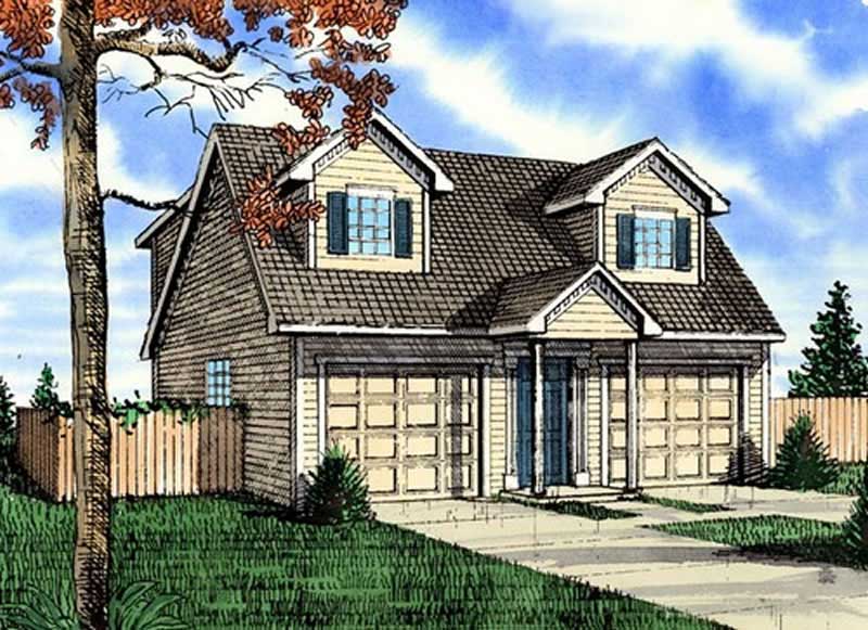 Color Rendering of this house plan
