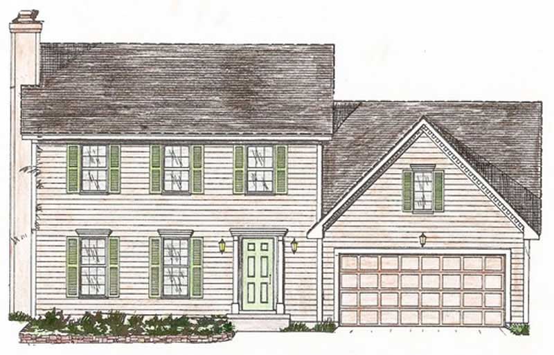 Color Rendering of this house plan
