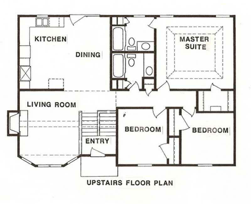 Floor Plan First Story of Multi-Level Plan #147-1068