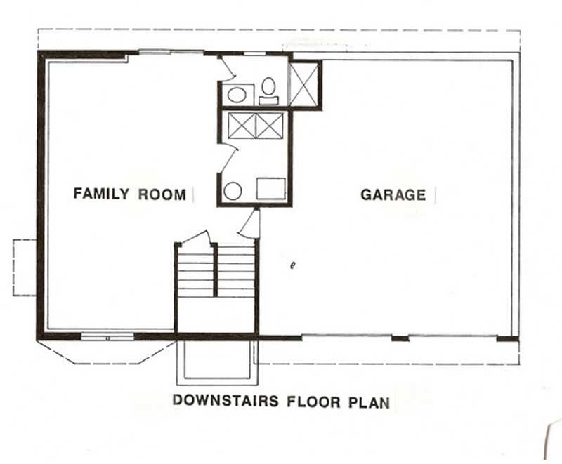 Floor Plan Garage of Multi-Level Plan #147-1068